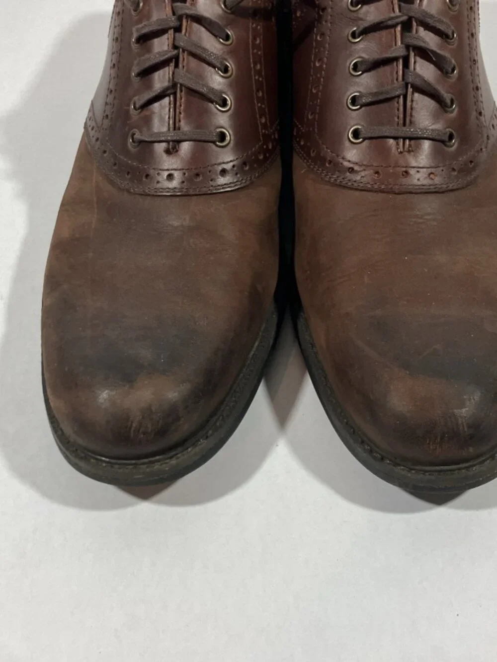 Men’s Leather Johnston And Murphy Dress Shoes Size 11.5 Dual Width